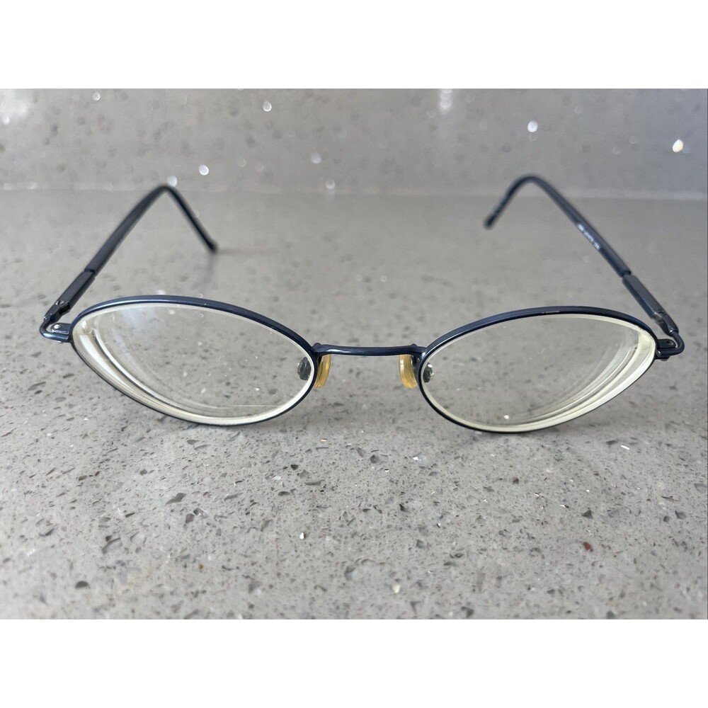 Kenneth Cole Round EYEGLASSES FRAMES ONLY 47-19-130 Caught Steeling 075 blue